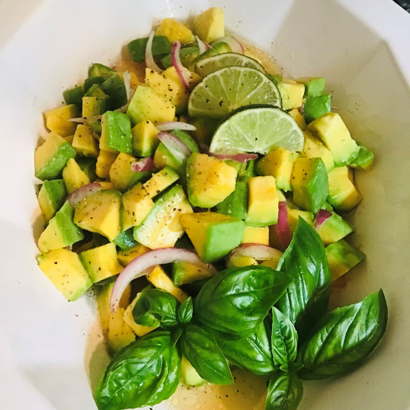 Avocado and Purple Onion Salad
